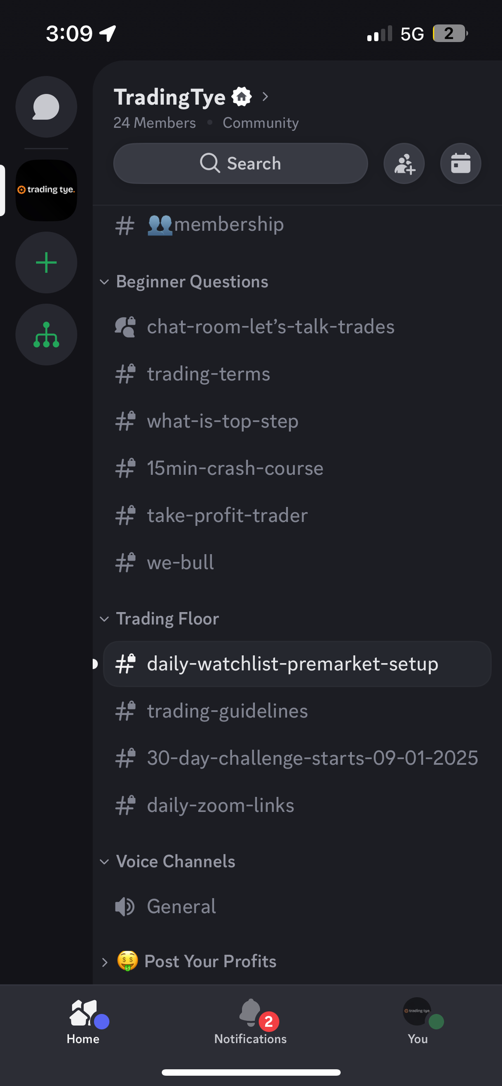 Discord: https://www.launchpass.com/trading-tye/tradetye